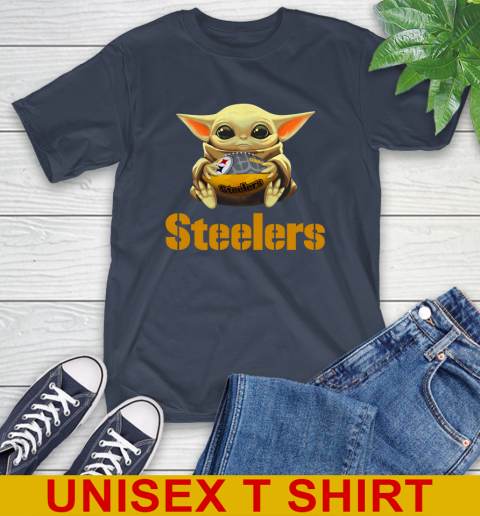 NFL Football Pittsburgh Steelers Baby Yoda Star Wars Shirt T-Shirt 4
