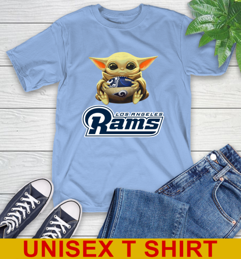 NFL Football Los Angeles Rams Baby Yoda Star Wars Shirt T-Shirt 11