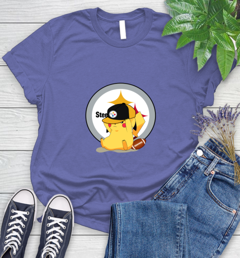 NFL Pikachu Football Sports Pittsburgh Steelers Women's T-Shirt 11