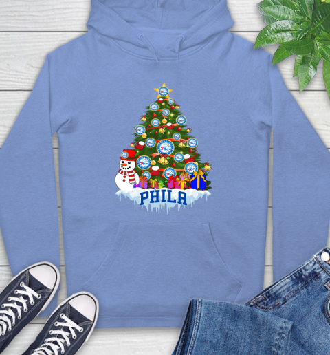 Philadelphia 76ers Merry Christmas NBA Basketball Sports Hoodie 11
