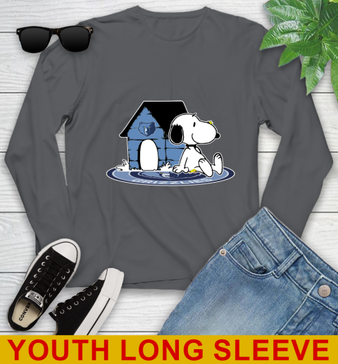 NBA Basketball Memphis Grizzlies Snoopy The Peanuts Movie Shirt Youth Long Sleeve 9