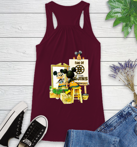 NHL Hockey Boston Bruins Mickey Drawing Shirt 38
