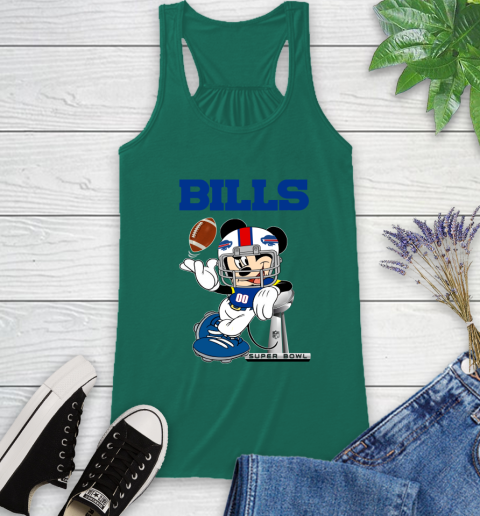 NFL Buffalo Bills Mickey Mouse Disney Super Bowl Football T Shirt Racerback Tank 7