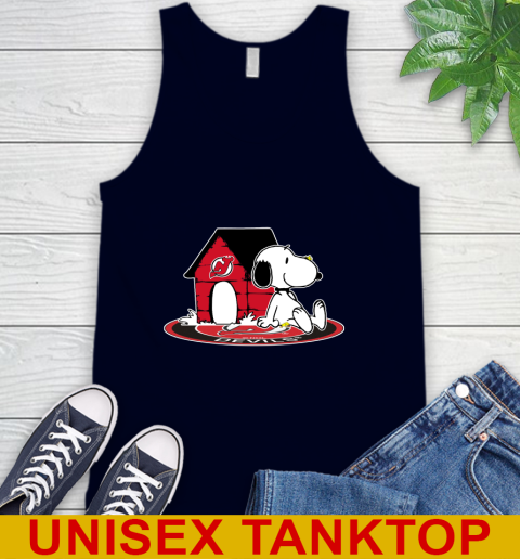 NHL Hockey New Jersey Devils Snoopy The Peanuts Movie Shirt Tank Top 3