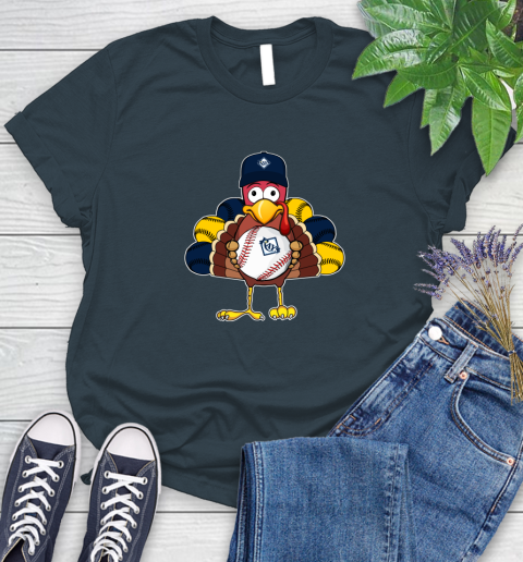 Tampa Bay Rays Turkey thanksgiving Women's T-Shirt 8