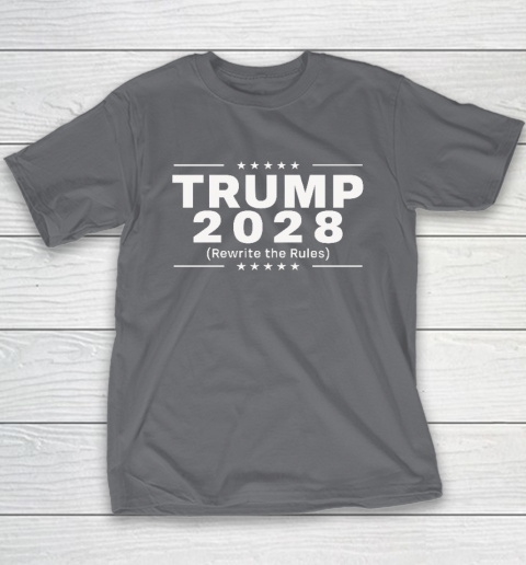 Trump 2028 Rewrite The Rules Youth T-Shirt 5