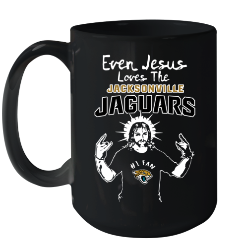 Jacksonville Jaguars NFL Football Even Jesus Loves The Jaguars Shirt Ceramic Mug 15oz