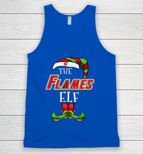 Calgary Flames Christmas ELF Funny NHL Tank Top 4