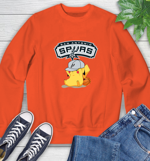 NBA Pikachu Basketball Sports San Antonio Spurs Sweatshirt 4