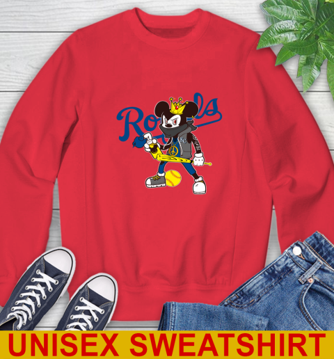 Kansas City Royals MLB Baseball Mickey Peace Sign Sports Sweatshirt 10