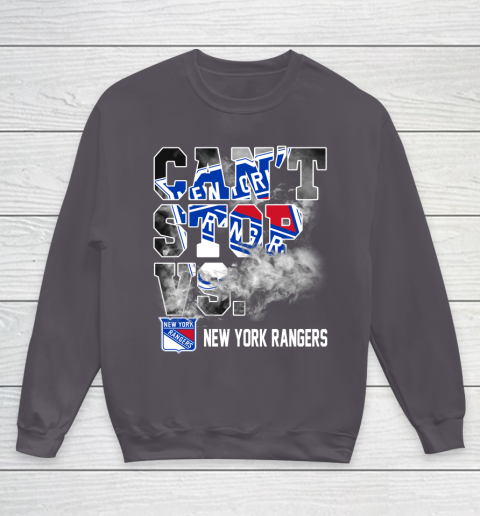 NHL New York Rangers Hockey Can't Stop Vs Youth Sweatshirt 5
