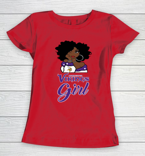 Minnesota Vikings Girl NFL Women's T-Shirt 10