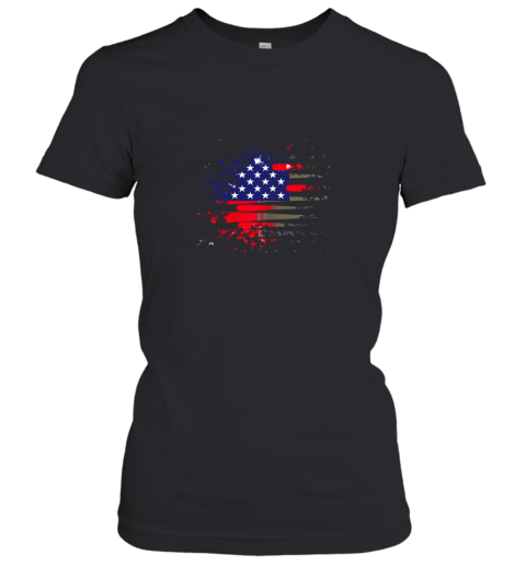 Baseball U.S American Flag Women's T-Shirt