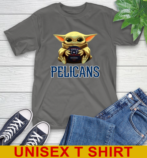 NBA Basketball New Orleans Pelicans Star Wars Baby Yoda Shirt 8