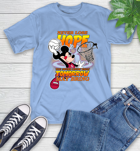 Houston Rockets NBA Basketball Mickey Disney Never Lose Hope T-Shirt 12
