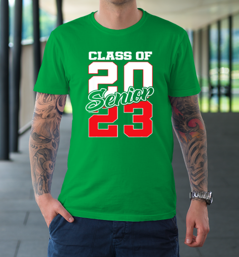 Class Of 2023 Senior 23 Grad Graduation T Shirt Tee For Sports