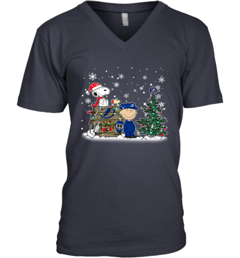 NHL Tampa Bay Lightning Snoopy Charlie Brown Woodstock Christmas Stanley Cup Hockey T Shirt V1MoGojzYyR v neck unisex 8 95 151514 front navy
