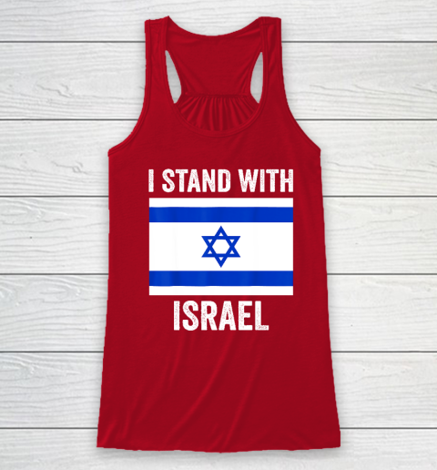 I Stand With Israel  Free Israel Racerback Tank 3