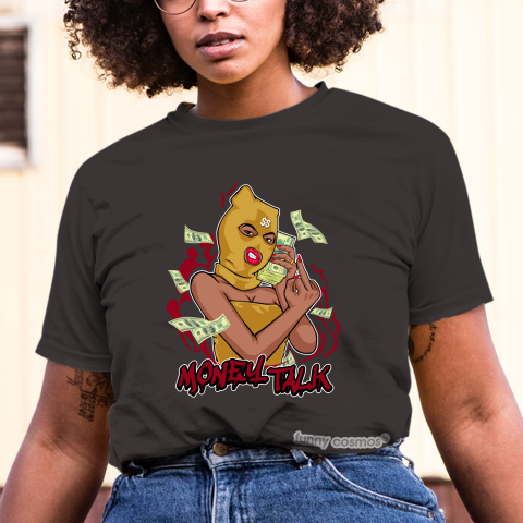 Jordan 5 Off White Sail Matching Sneaker Tshirt For Woman For Girl Money Talk Hipster Hip Hop Yellow Red Jordan Shirt