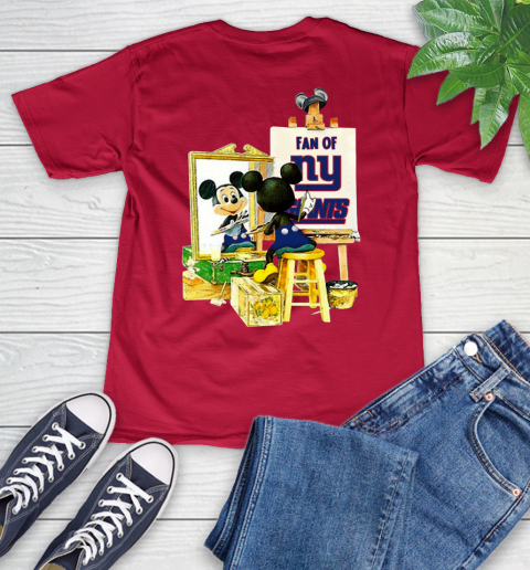 NFL Football New York Giants Mickey Drawing Shirt 51