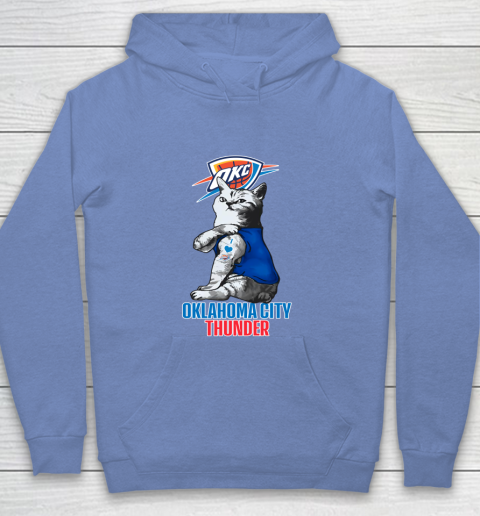 NBA Basketball My Cat Loves Oklahoma City Thunder Youth Hoodie 8