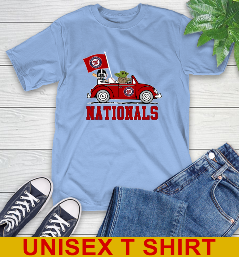MLB Baseball Washington Nationals Darth Vader Baby Yoda Driving Star Wars Shirt T-Shirt 11