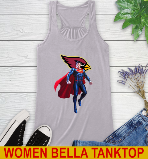 NFL Superman DC Sports Football Arizona Cardinals Racerback Tank 5