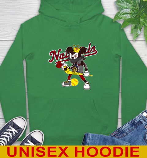 Washington Nationals MLB Baseball Mickey Peace Sign Sports Hoodie 8