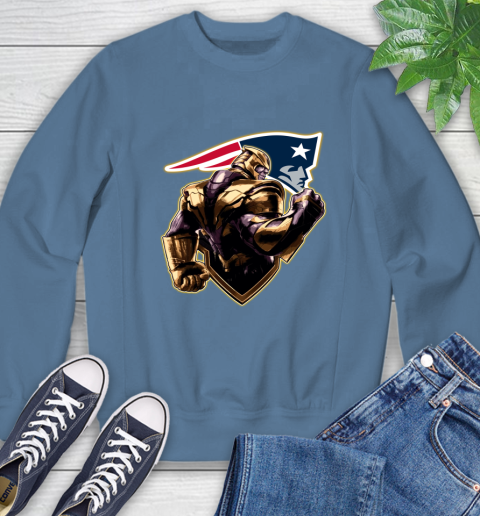 NFL Thanos Avengers Endgame Football Sports New England Patriots Sweatshirt 7