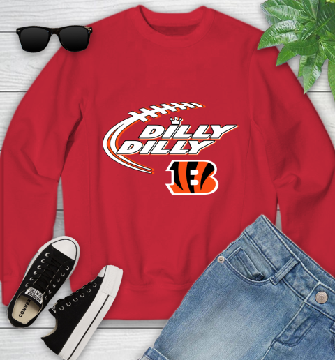 NFL Cincinnati Bengals Dilly Dilly Football Sports Youth Sweatshirt 9