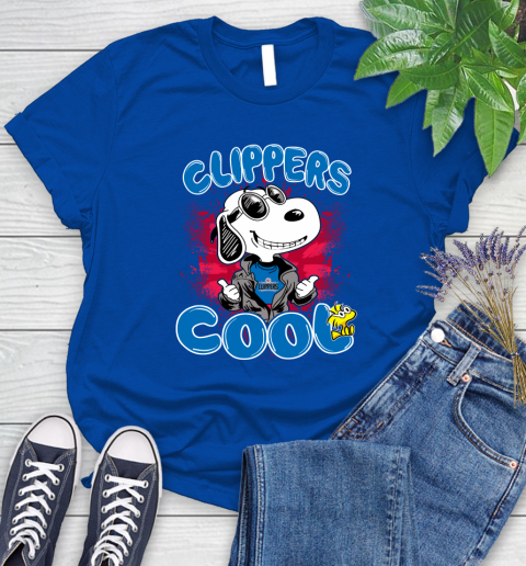 NBA Basketball LA Clippers Cool Snoopy Shirt Women's T-Shirt 10