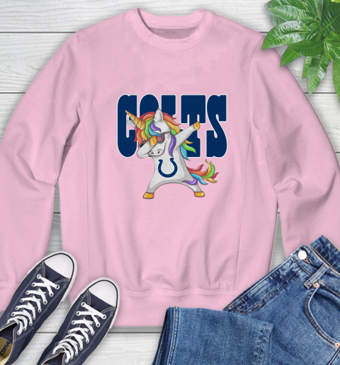 Indianapolis Colts NFL Football Funny Unicorn Dabbing Sports Sweatshirt 9