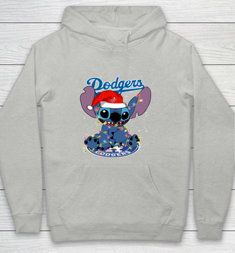 Los Angeles Dodgers MLB noel stitch Baseball Christmas Youth Hoodie