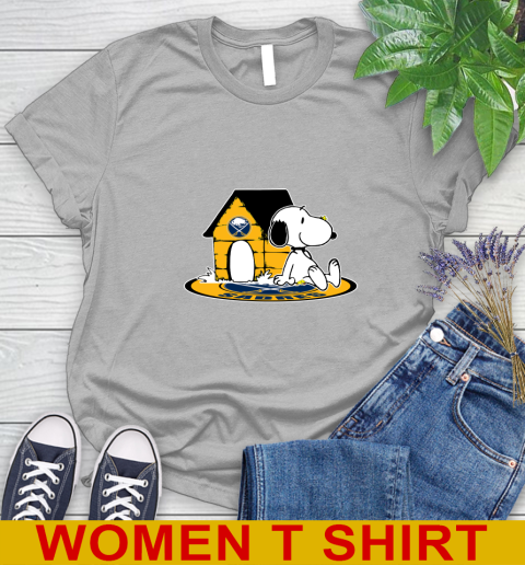 NHL Hockey Buffalo Sabres Snoopy The Peanuts Movie Shirt Women's T-Shirt 5