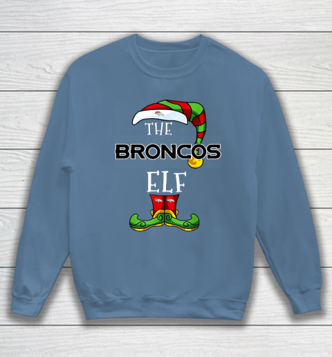 Denver Broncos Christmas ELF Funny NFL Sweatshirt 6