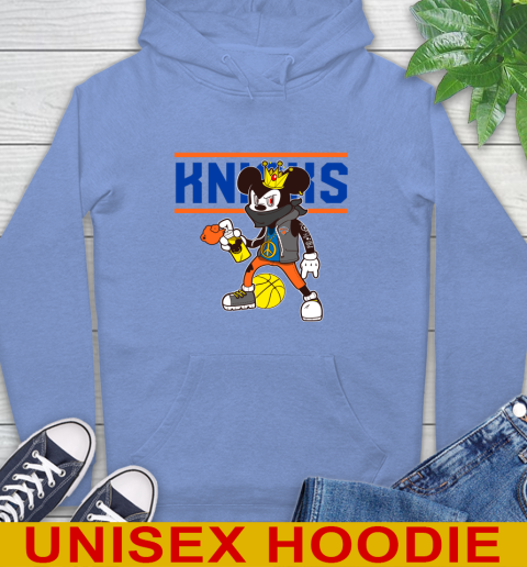 New York Knicks NBA Basketball Mickey Peace Sign Sports Hoodie 11