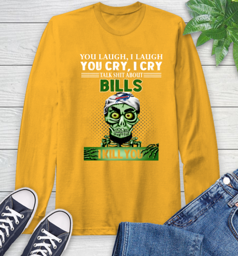NFL Talk Shit About Buffalo Bills I Kill You Achmed The Dead Terrorist Jeffrey Dunham Football Long Sleeve T-Shirt 2