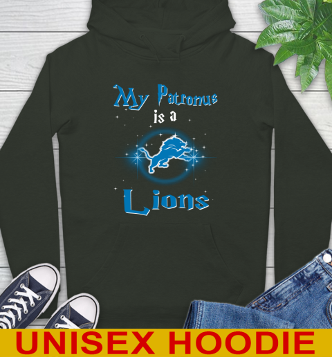 NFL Football Harry Potter My Patronus Is A Detroit Lions Hoodie 12