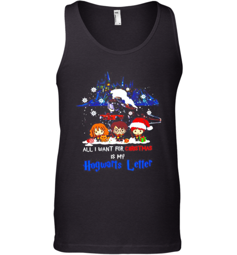 Harry Potter All I Want For Christmas Is My Hogwarts Letter Tank Top