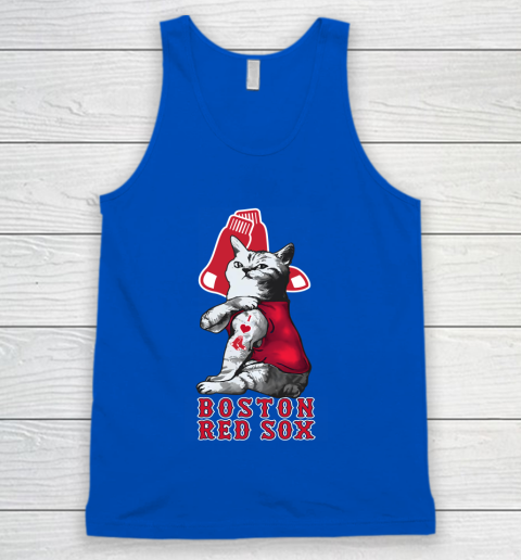 MLB Baseball My Cat Loves Boston Red Sox Tank Top 4