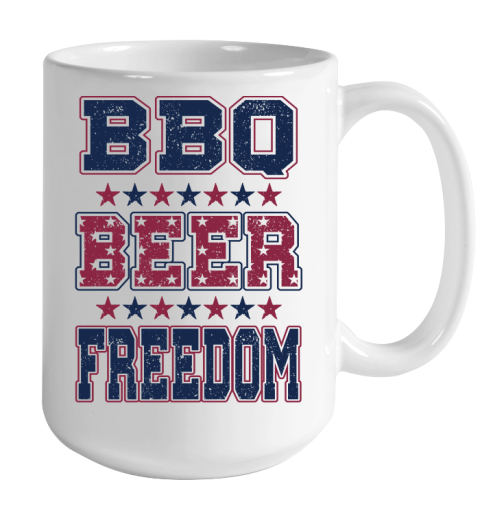 BBQ Beer Freedom Color Changing Mug 15oz 2