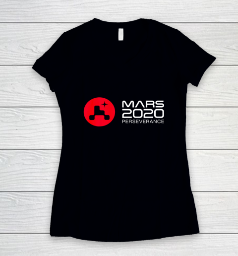 Mars Rover Perseverance 2021 NASA Women's V-Neck T-Shirt