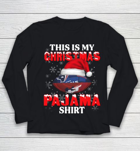 Houston Texans This Is My Christmas Pajama Shirt NFL Youth Long Sleeve
