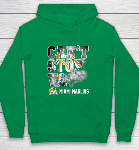 MLB Miami Marlins Baseball Can't Stop Vs Marlins Youth Hoodie 4