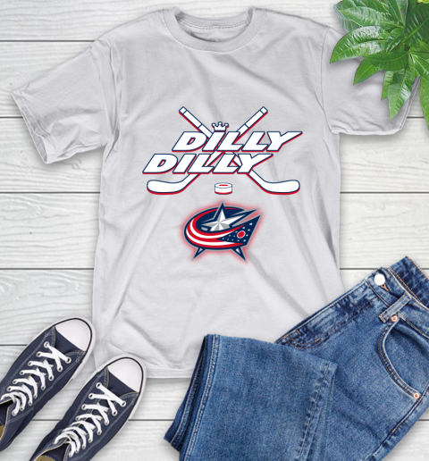 NHL Columbus Blue Jackets Dilly Dilly Hockey Sports T-Shirt 12