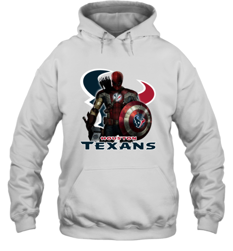 NFL Captain America Thor Spider Man Hawkeye Avengers Endgame Football Houston Texans Hoodie
