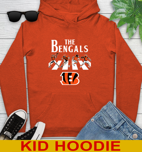 NFL Football Cincinnati Bengals The Beatles Rock Band Shirt Youth Hoodie 4