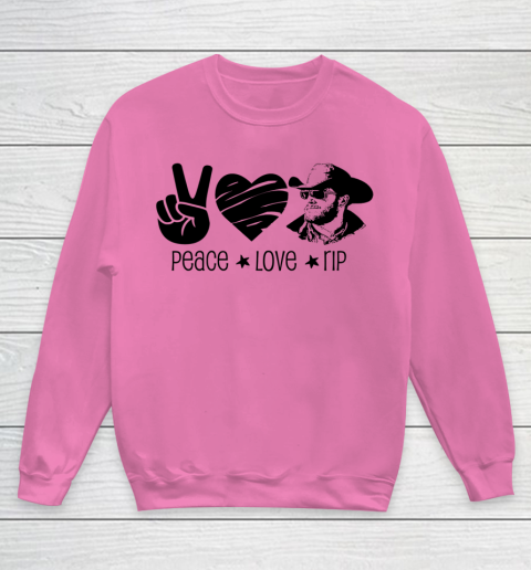 Rip Wheeler Shirt Peace Love Rip Youth Sweatshirt 3