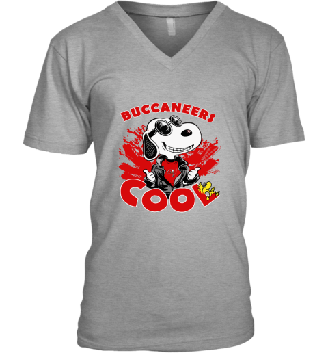 7z3k tampa bay buccaneers snoopy joe cool were awesome shirt v neck unisex 8 front sport grey