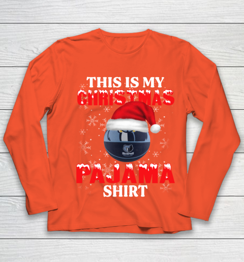 Memphis Grizzlies This Is My Christmas Pajama Shirt NBA Youth Long Sleeve 3